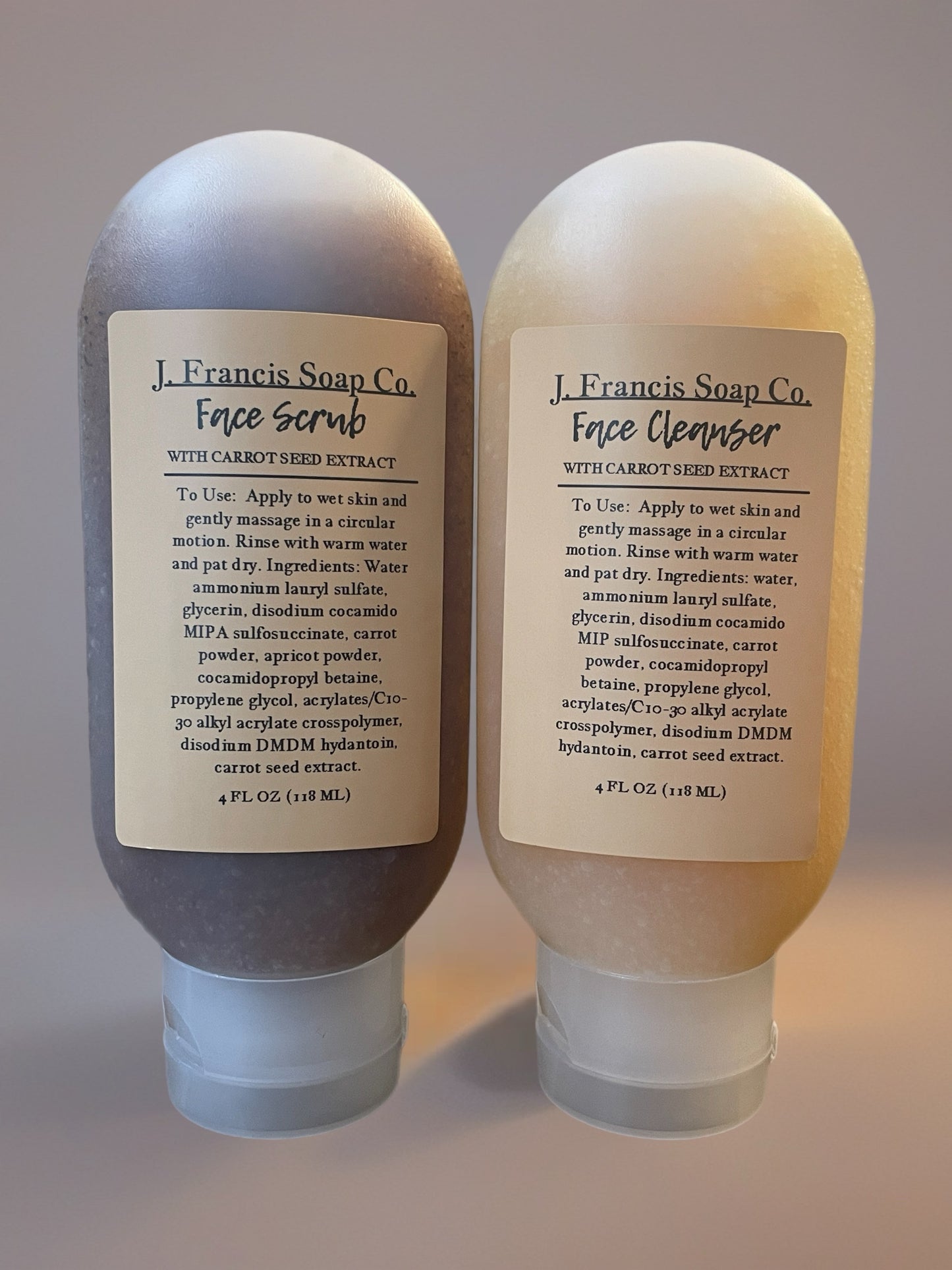 Carrot Seed Extract Face Cleanser & Scrub